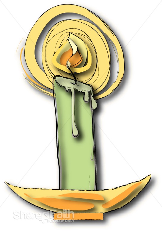 Abstract Candle Graphic