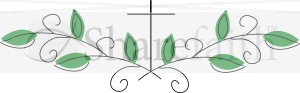 Leaves and Cross Page Divider
