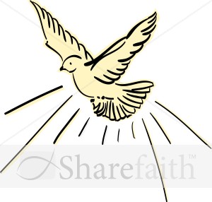 Yellow Dove Flying