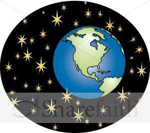 Earth and Stars Graphic