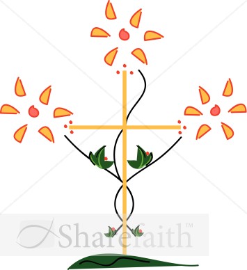 Abstract Flower Cross