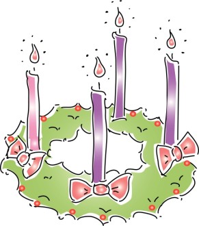 Advent Wreath with Bows