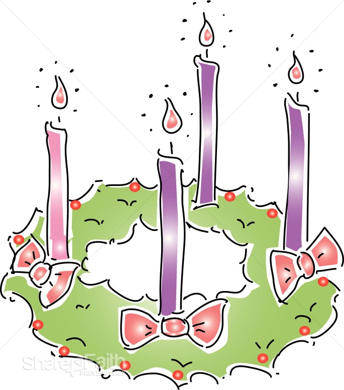 Advent Wreath with Bows