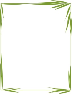 Palm Fronds Border