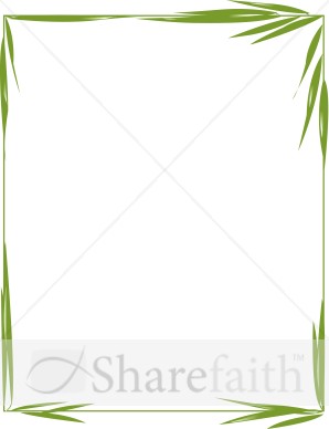 Palm Fronds Border