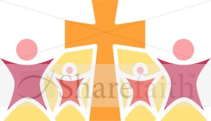 Cross and Abstract People