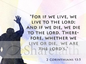 Live for the Lord Christian Background