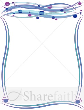 Swirls and Polka Dots Border
