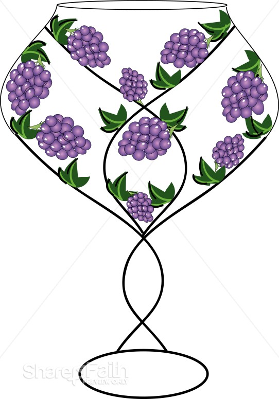 Grapes on a Wine Glass