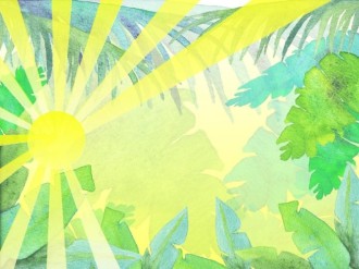 Bright Sun Rays Christian Background