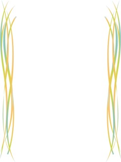 Curvy rainbow Border