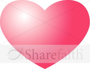 Shining Red Heart