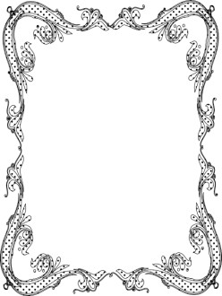 Black Dots Antique Border