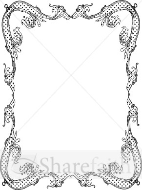 Black Dots Antique Border