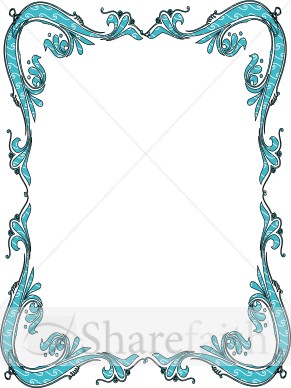Blue Victorian Border