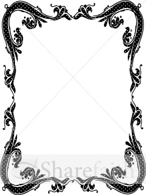 White Dots Antique Border