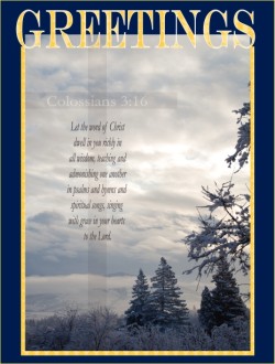 Snowy Greetings Bulletin Cover