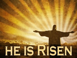 He is Risen and Rays Christian Photo