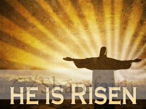 He is Risen and Rays Christian Photo