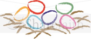 Nest with Easter Eggs