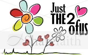 Two Of Us Valentines Day Clip Art