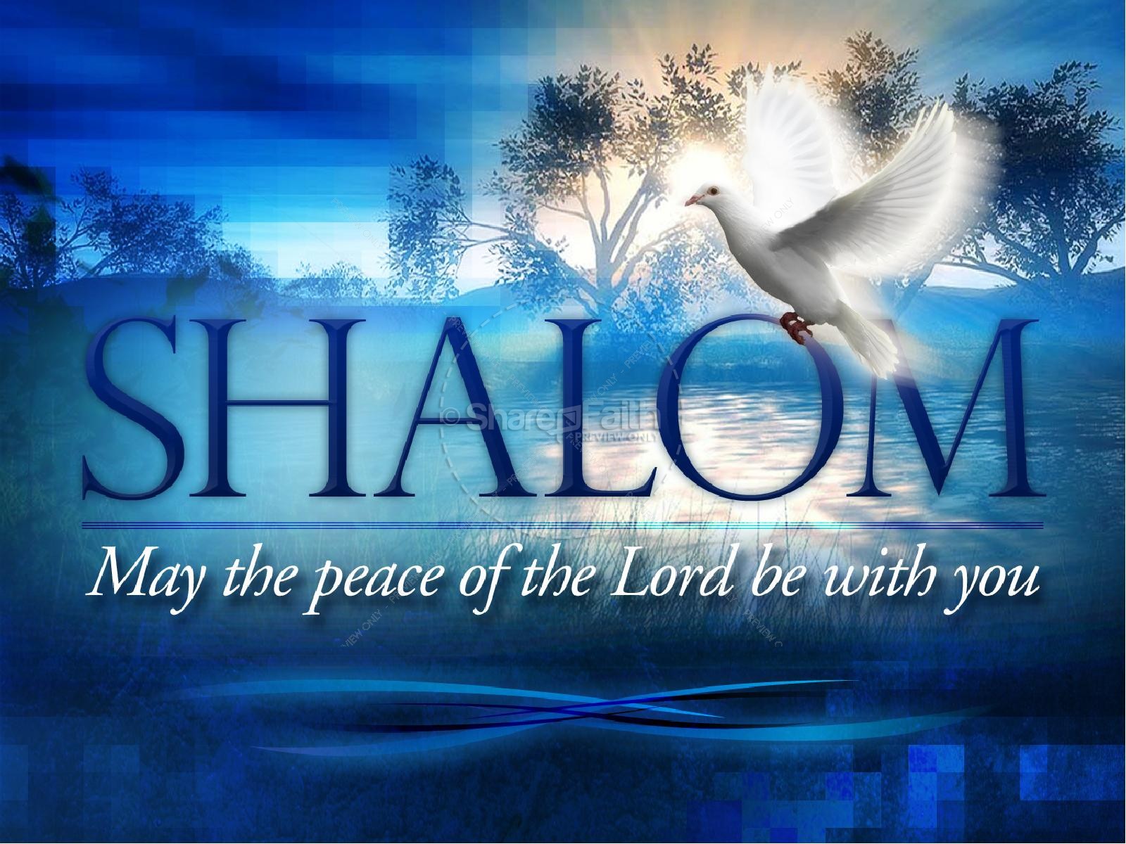 Shalom Christian PowerPoint Template | slide 1