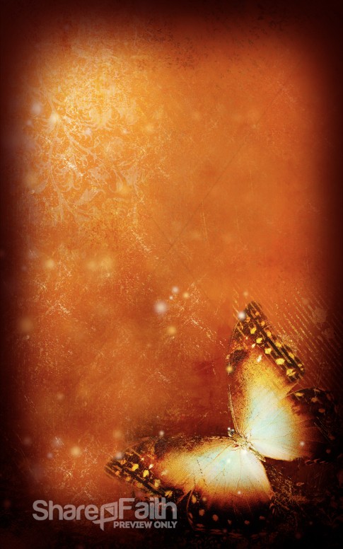Butterfly Church Bulletin Cover