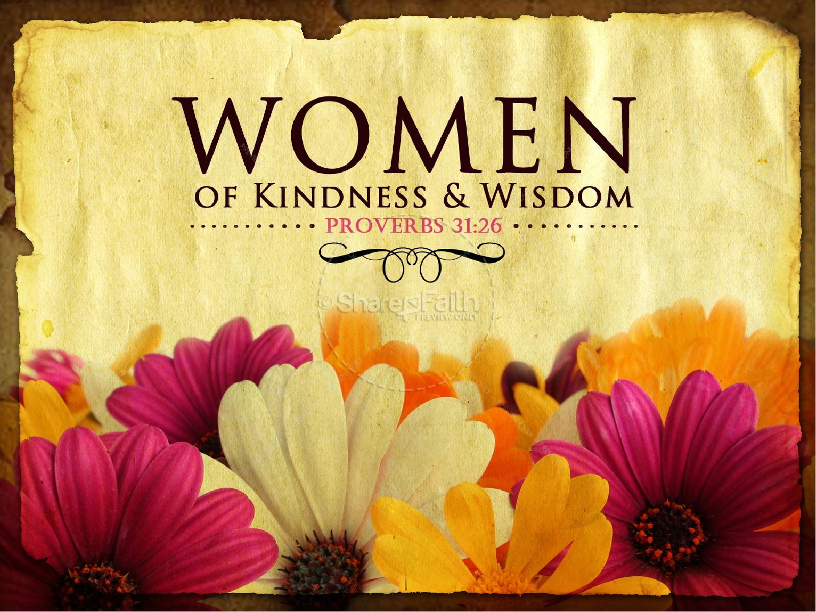 Women of Wisdom Church PowerPoint | slide 1