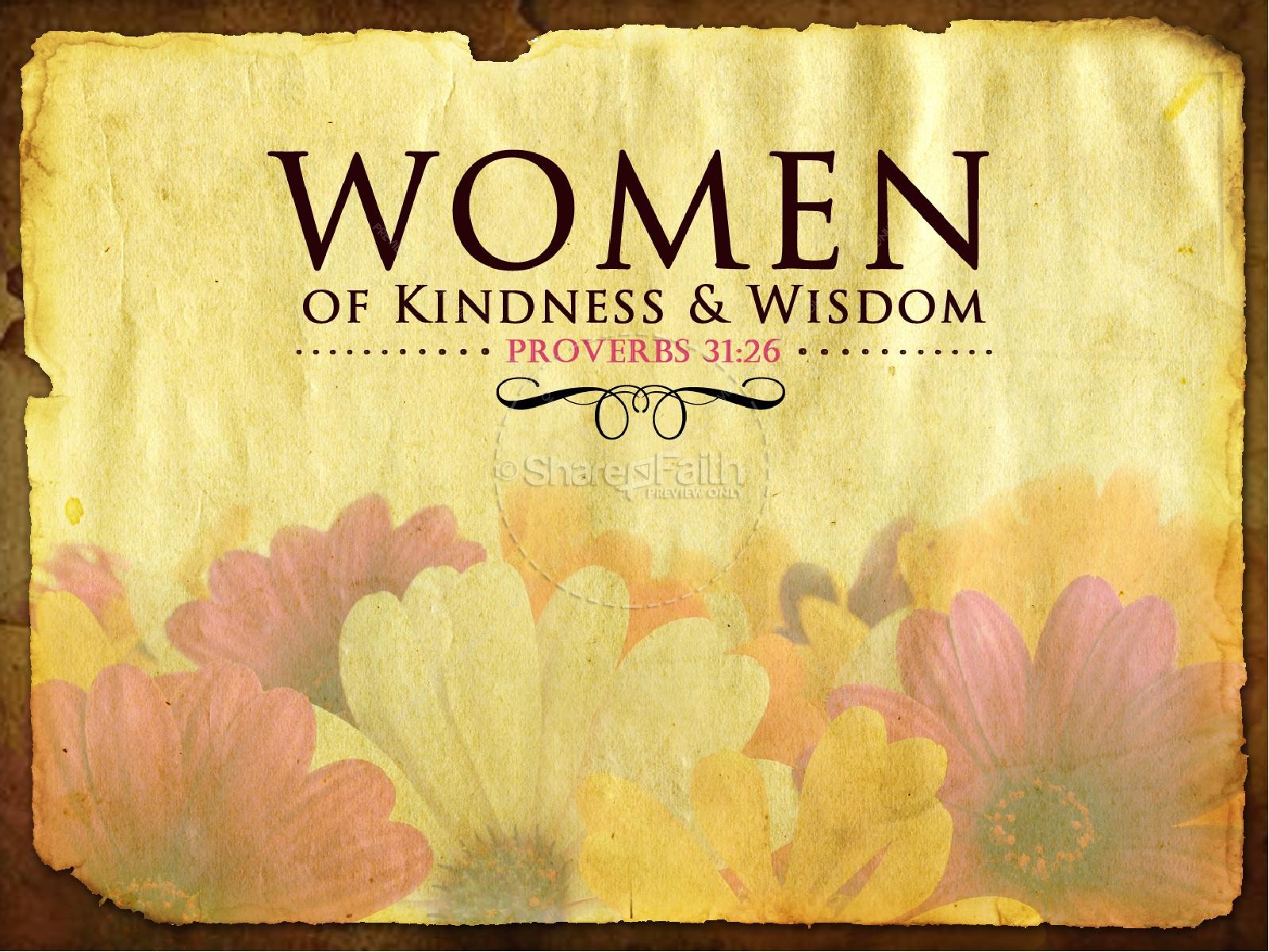 Women of Wisdom Church PowerPoint | slide 2