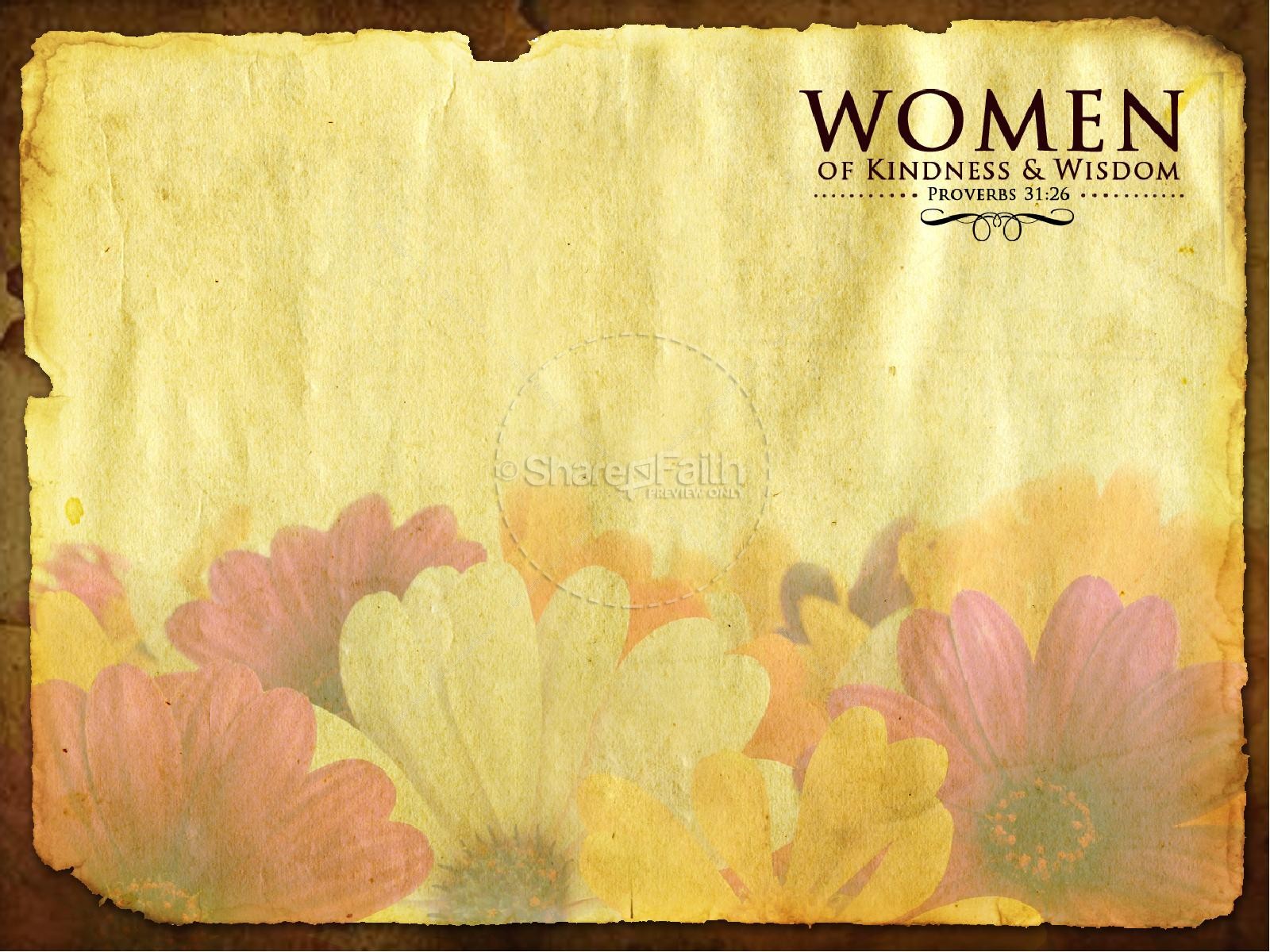 Women of Wisdom Church PowerPoint | slide 3