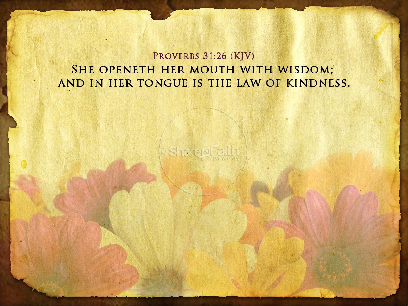 Women of Wisdom Church PowerPoint | slide 4