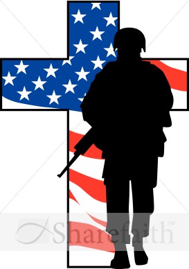Solider Cross Silhouette