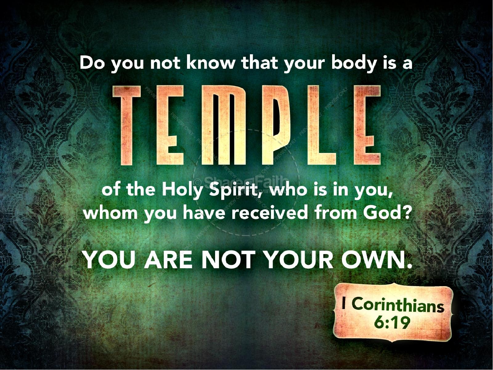 Your Body Is A Temple Of The Holy Spirit | slide 4