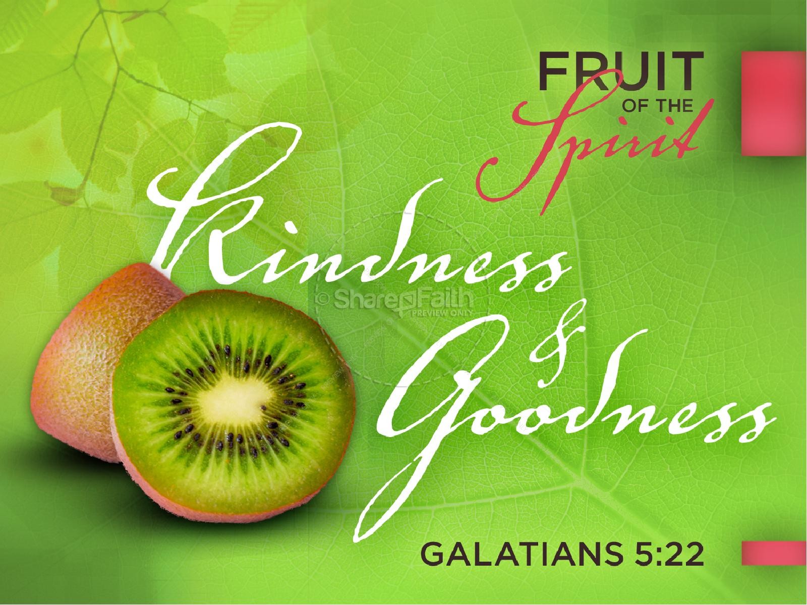 Kindness and Goodness Fruit of the Spirit PowerPoint Template | slide 1