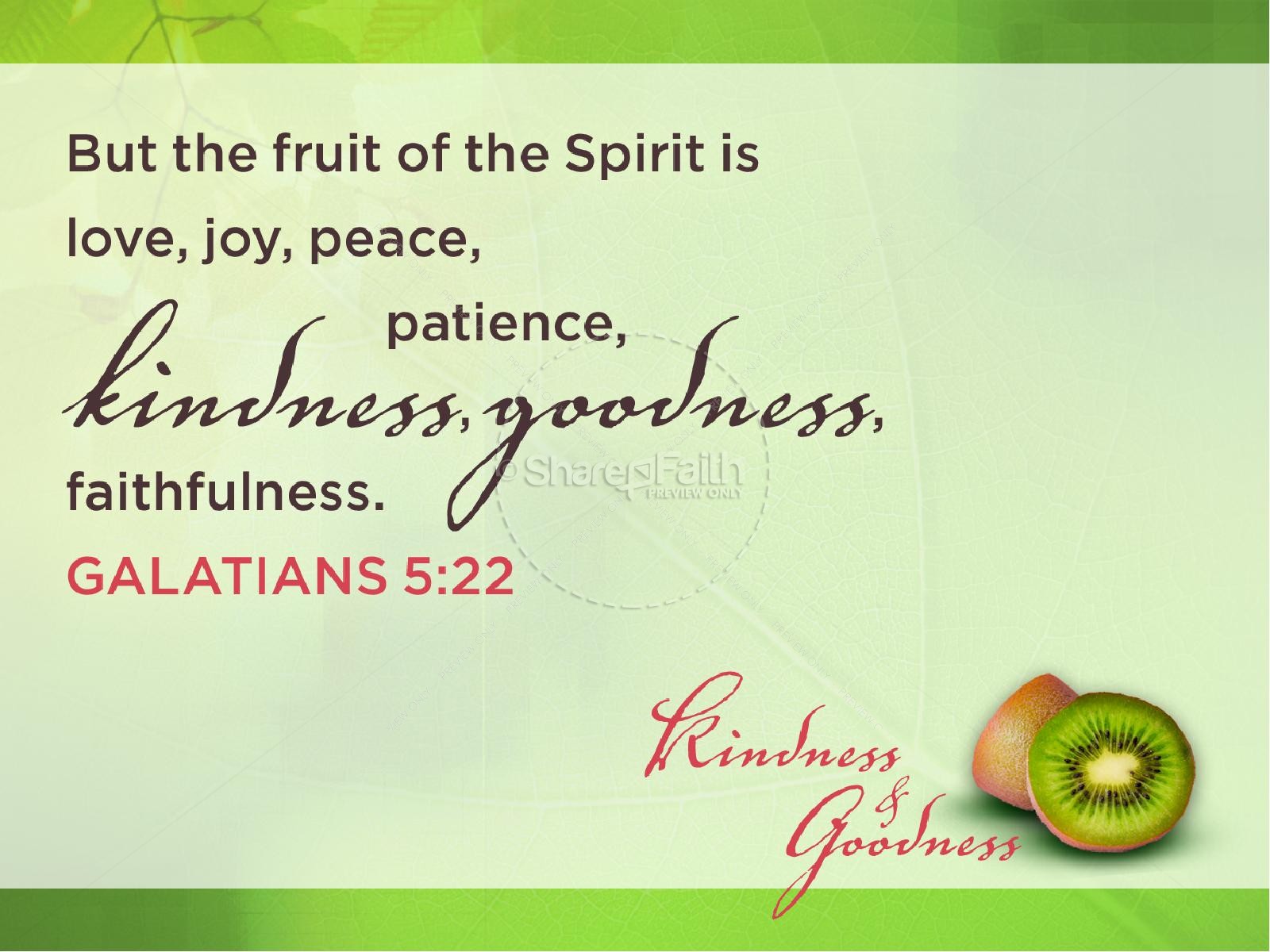Kindness and Goodness Fruit of the Spirit PowerPoint Template | slide 7