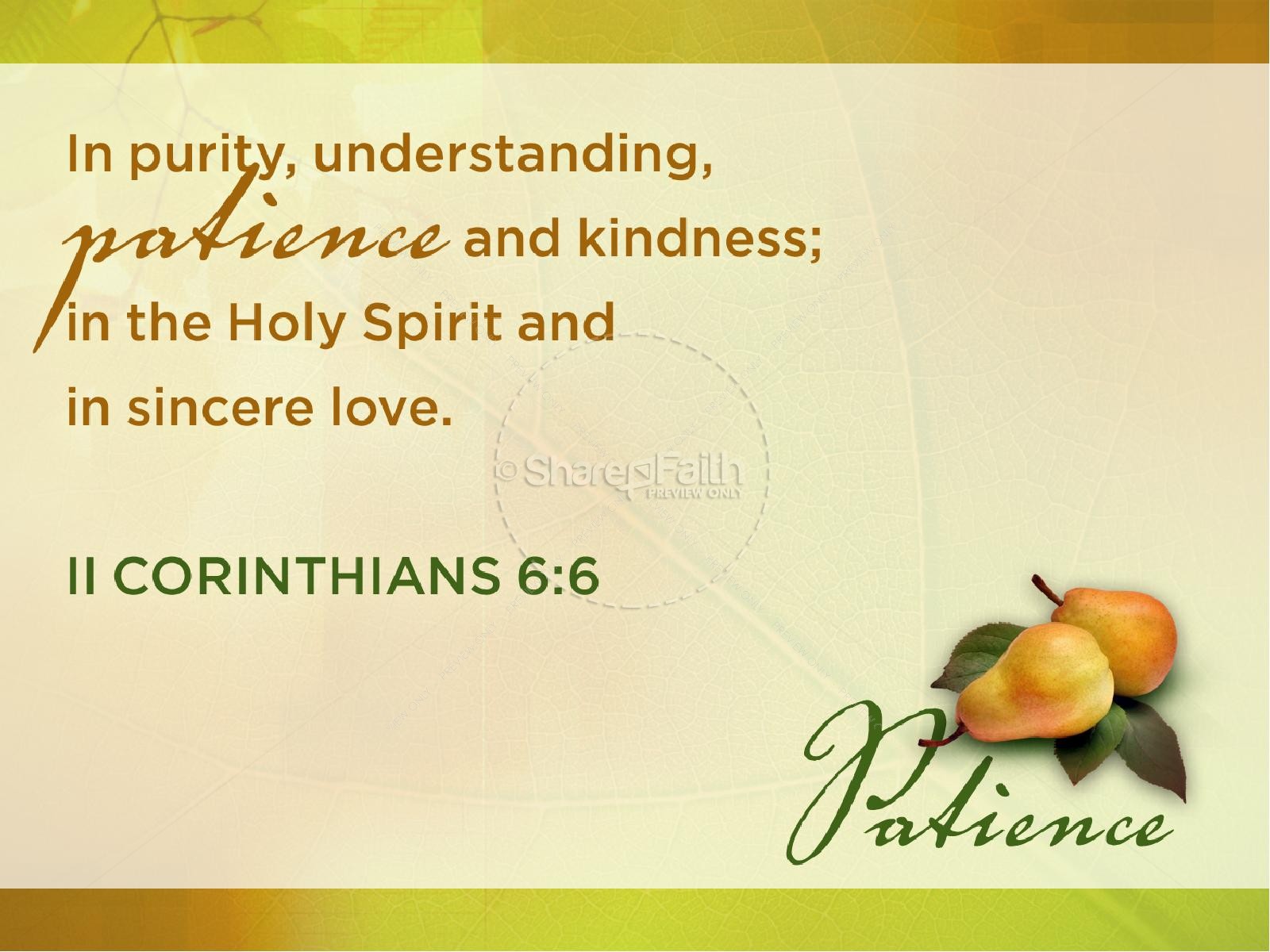 Patience Fruit of the Spirit PowerPoint Template | slide 7