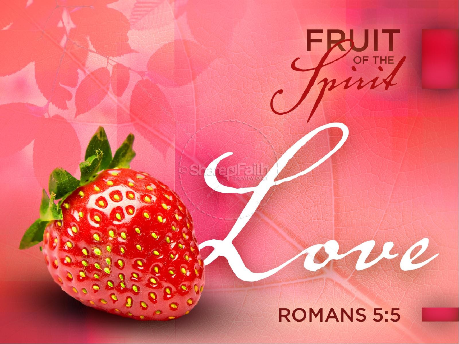 Love Fruit of the Spirit Pentecost PowerPoint Template | slide 1