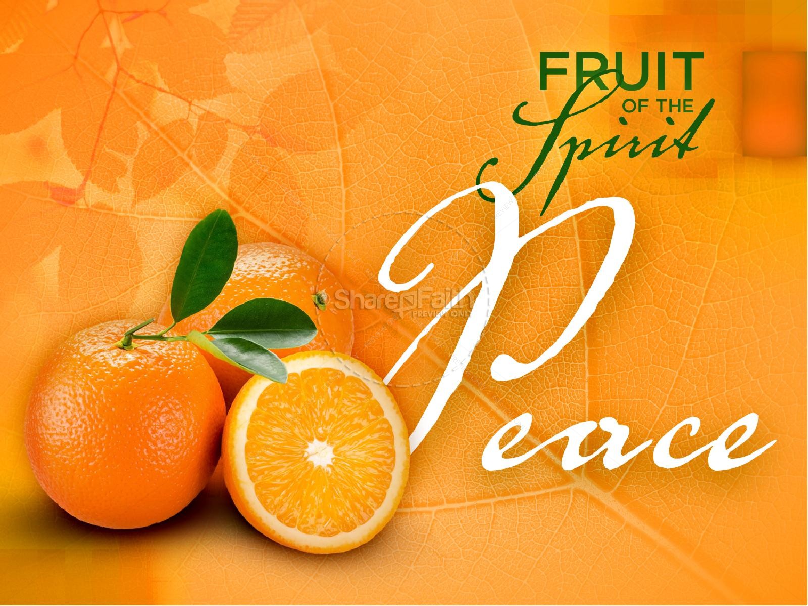 Peace Fruit of the Spirit Pentecost PowerPoint Template | slide 2