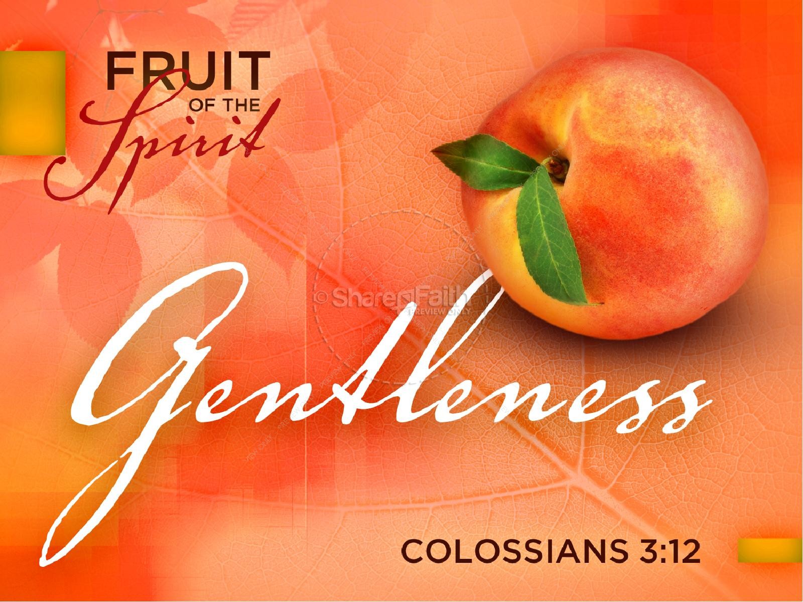 Gentleness Fruit Of The Spirit Powerpoint Template | slide 1