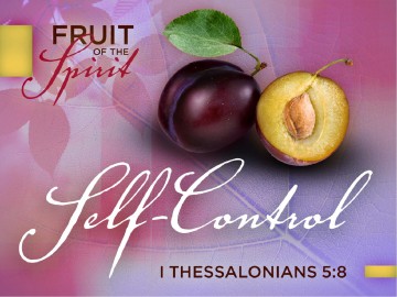 Self-Control Fruit of the Spirit PowerPoint Template
