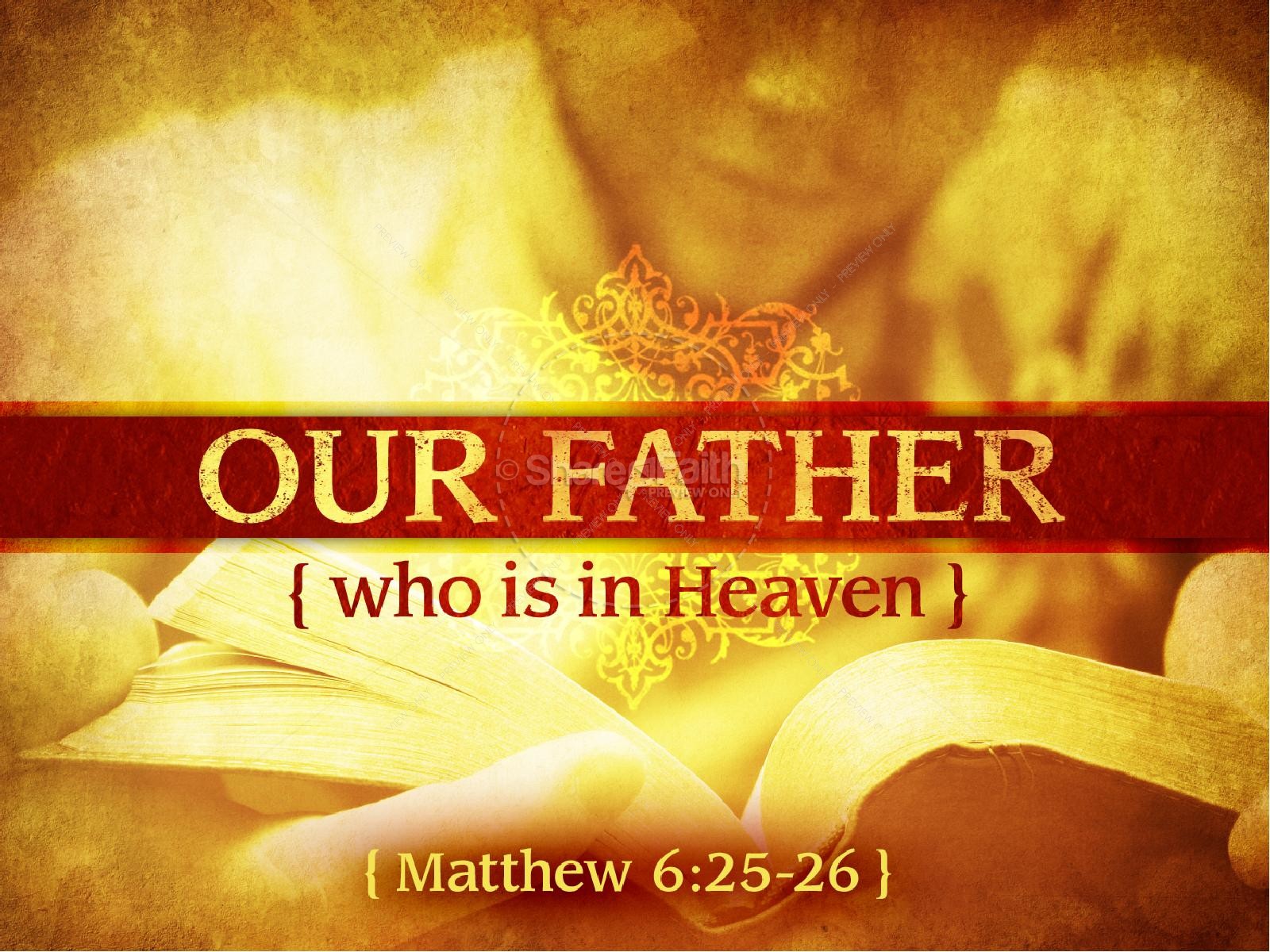 Our Father In Heaven PowerPoint Template | slide 1