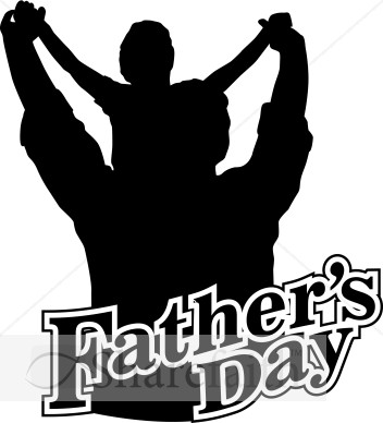 Father's Day Silhouette Clip Art