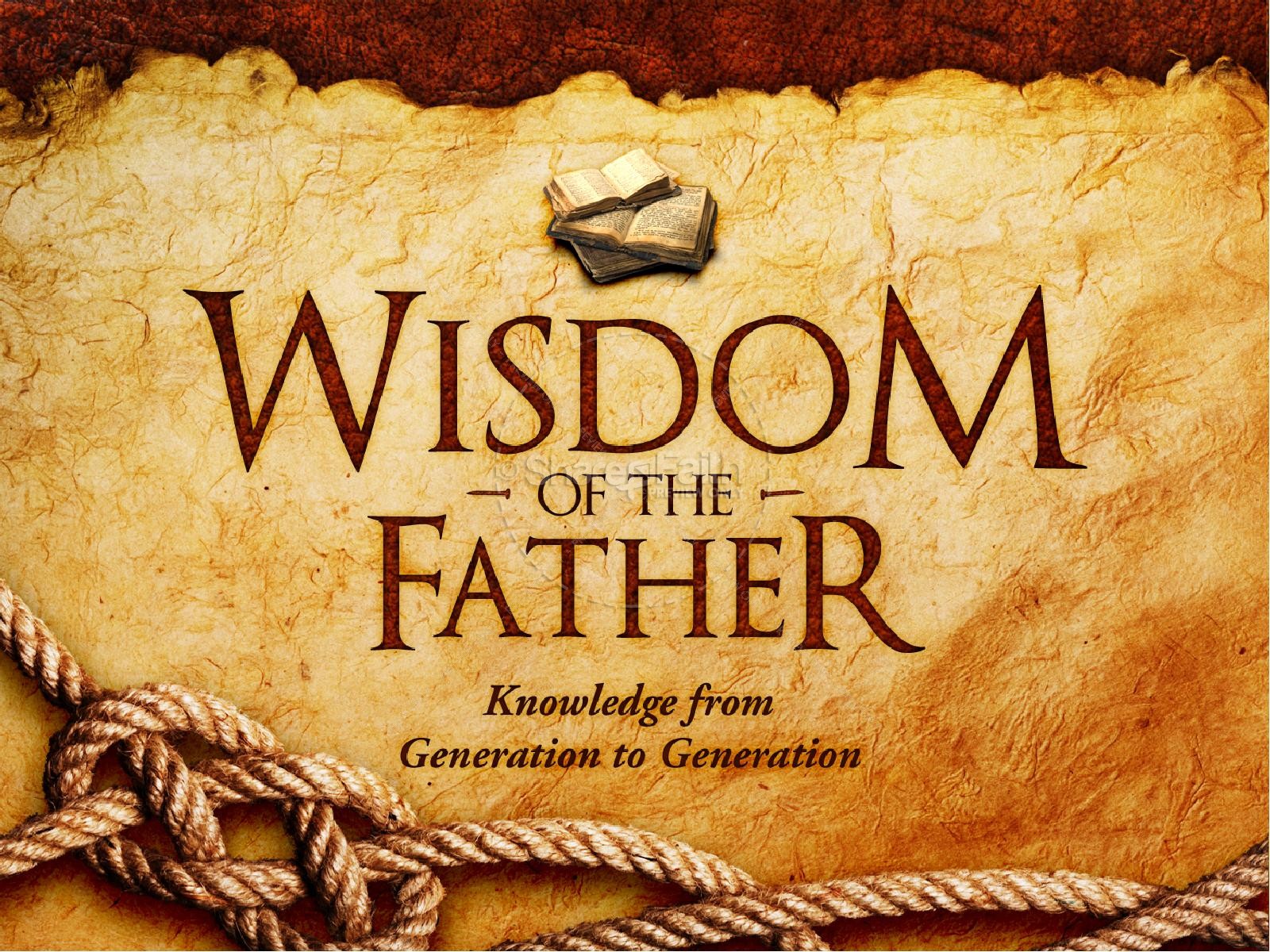 Wisdom Of The Father PowerPoint Template | slide 2