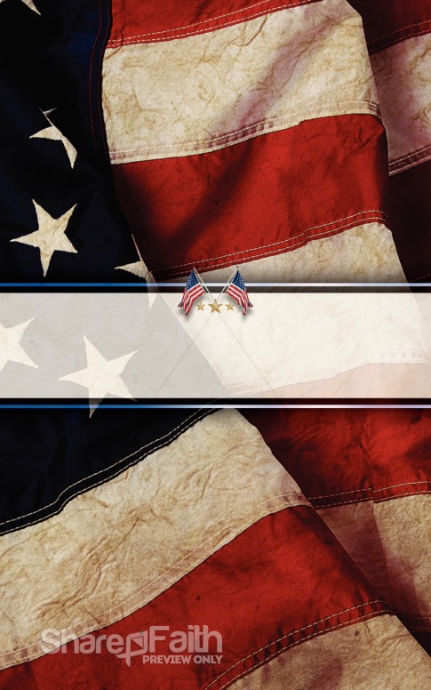 Free Indeed Independence Day Bulletin Cover