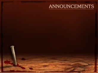 Nail Scarred Hands Easter Announcement PowerPoint Backgrounds