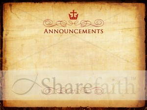 Palm Sunday Announcment PowerPoint Background
