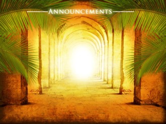 Hosanna Church Announcement PowerPoint Template