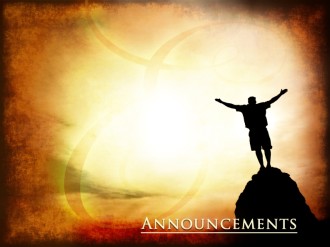 High And Exalted Church Announcement PowerPoint Background