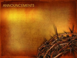 Good Friday Announcement PowerPoint Background Slide