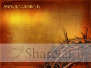 Good Friday Announcement PowerPoint Background Slide